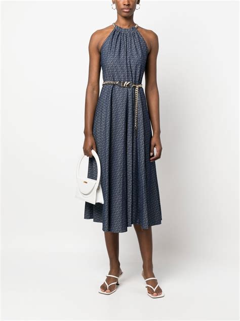 michael kors chain belt halter dress|michael kors belt make small.